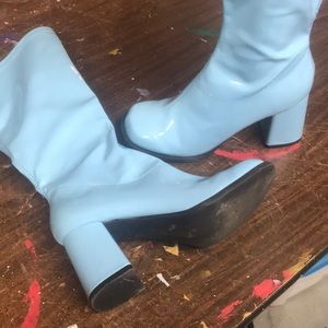 Funtasma Alt Style Halloween GoGo Boots Light Blue